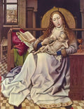 Robert Campin virgin and child before a firescreen Art A4 Photo Print