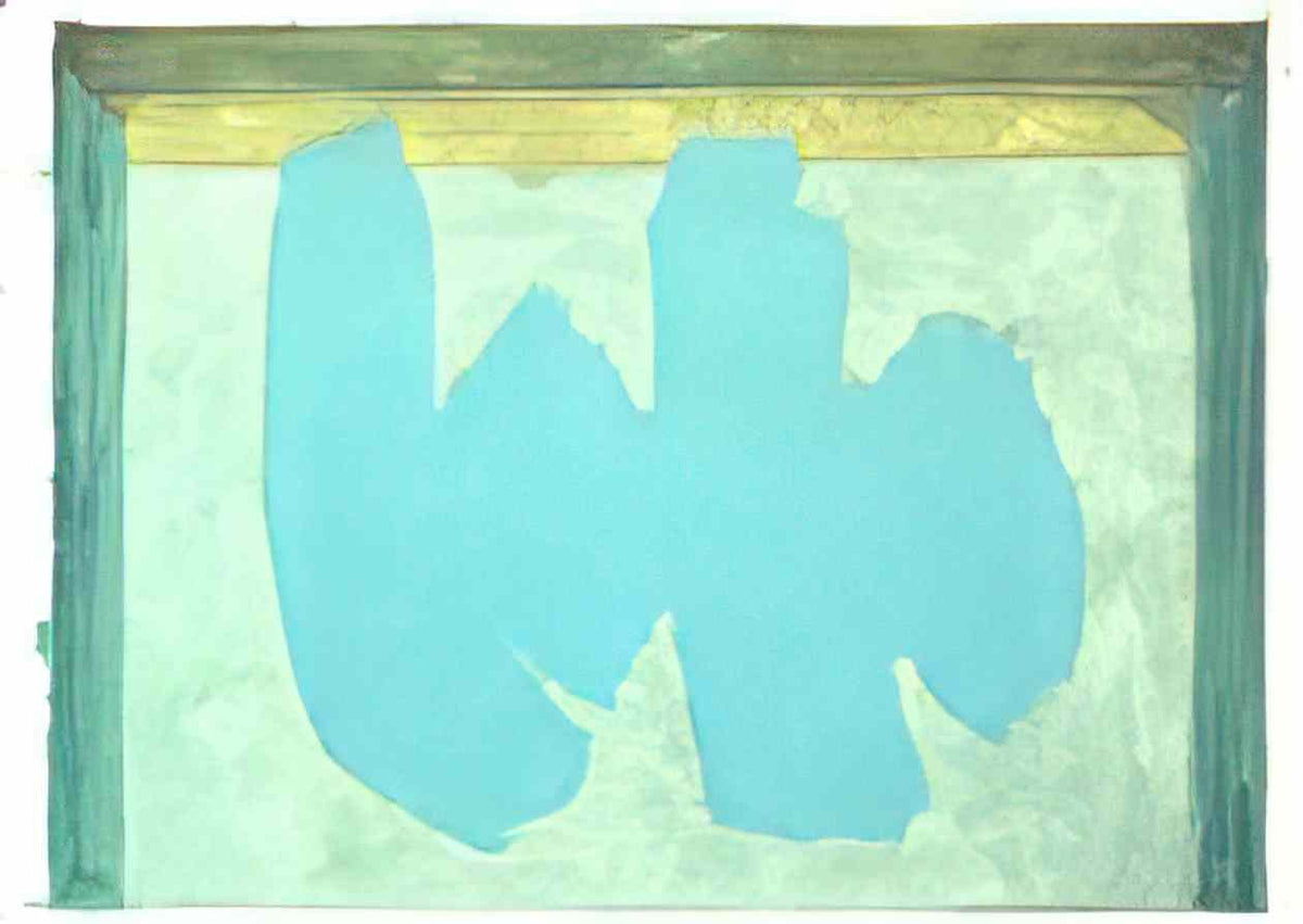 Robert Motherwell blue elegy 1987 Art A4 Photo Print