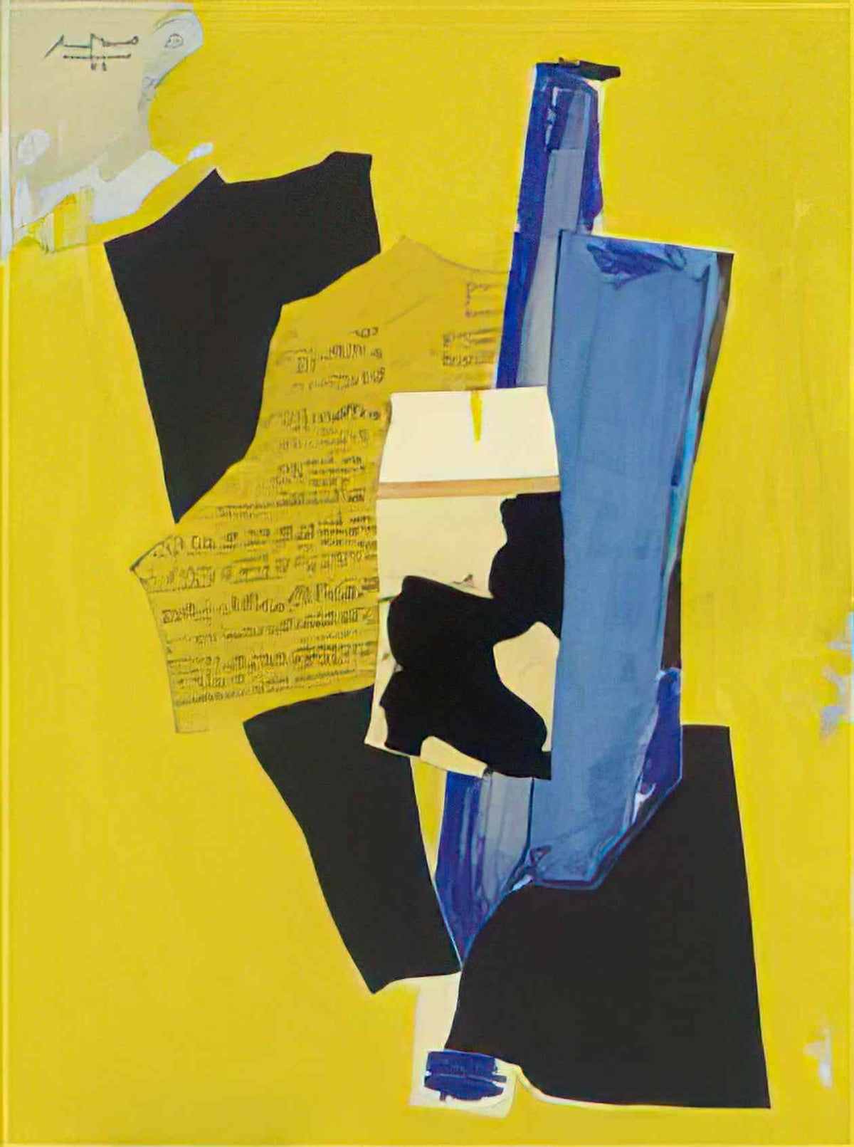 Robert Motherwell yellow music 1984 Art A4 Photo Print