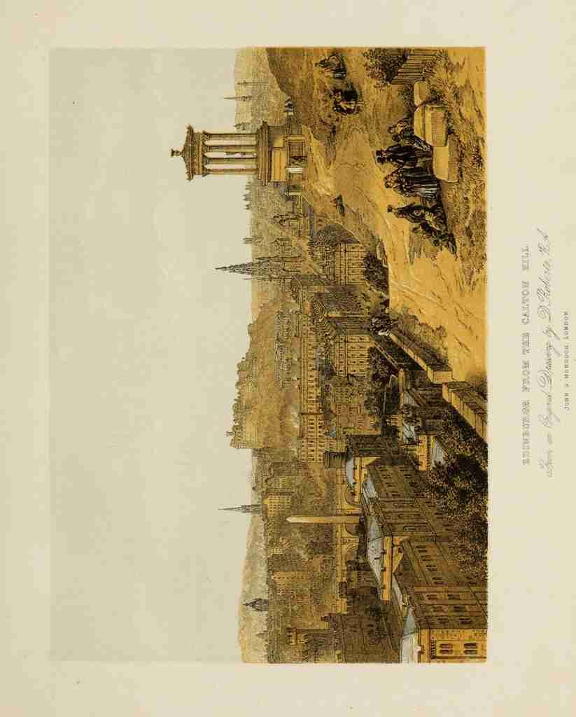 Roberts David 1796 1864 Scotland 1840 Edinburgh from Calton Hill A4 Photo Print