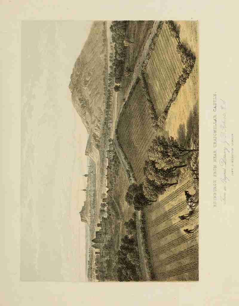 Roberts David 1796 1864 Scotland 1840 Edinburgh from nr Craigmillar Castle Vintage A4 Photo Print