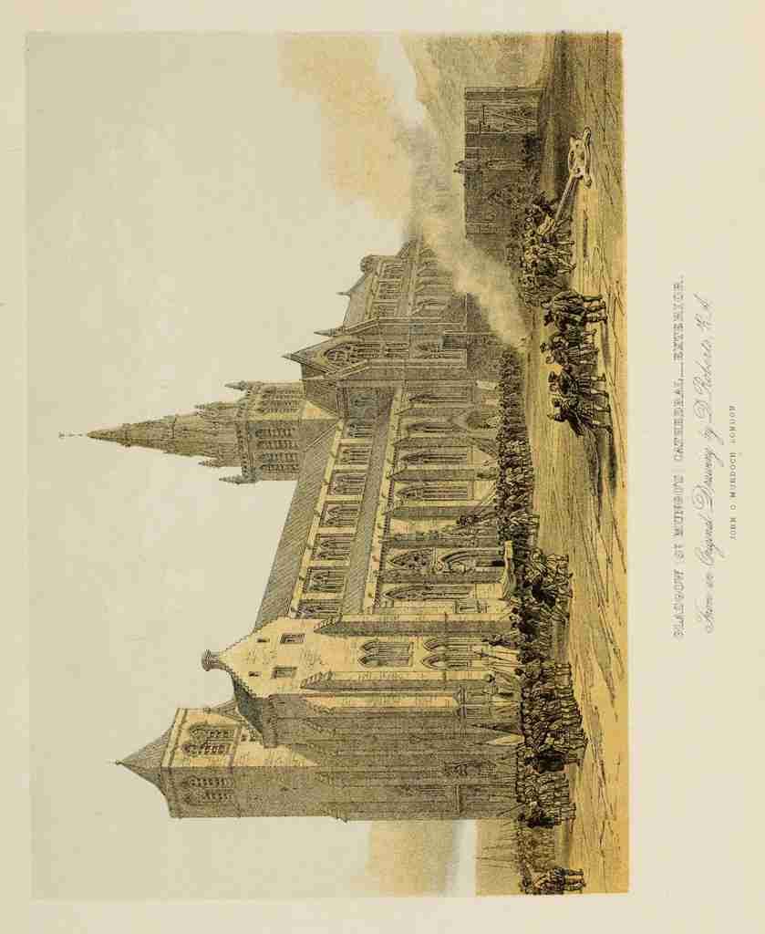Roberts David 1796 1864 Scotland 1840 Glasgow Cathedral Vintage A4 Photo Print