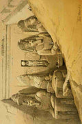 Roberts David 1796 1864 The Holy Land 1855 Abu Simbel Front elevation Vintage A4 Photo Print