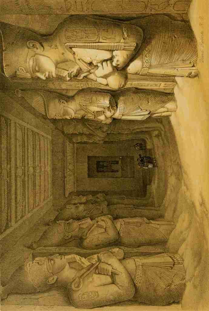 Roberts David 1796 1864 The Holy Land 1855 Abu Simbel Interior A4 Photo Print