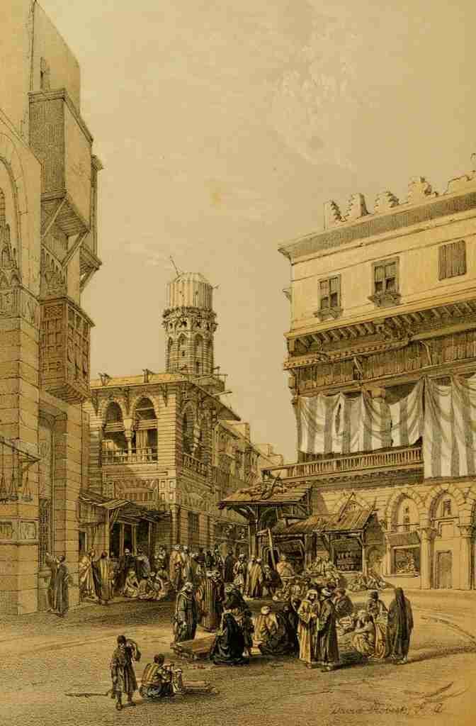 Roberts David 1796 1864 The Holy Land 1855 Bazaar of the coppersmiths Cairo A4 Photo Print