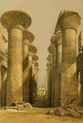 Roberts David 1796 1864 The Holy Land 1855 Central avenue of the Great Hall of Columns Karnac A4 Photo Print