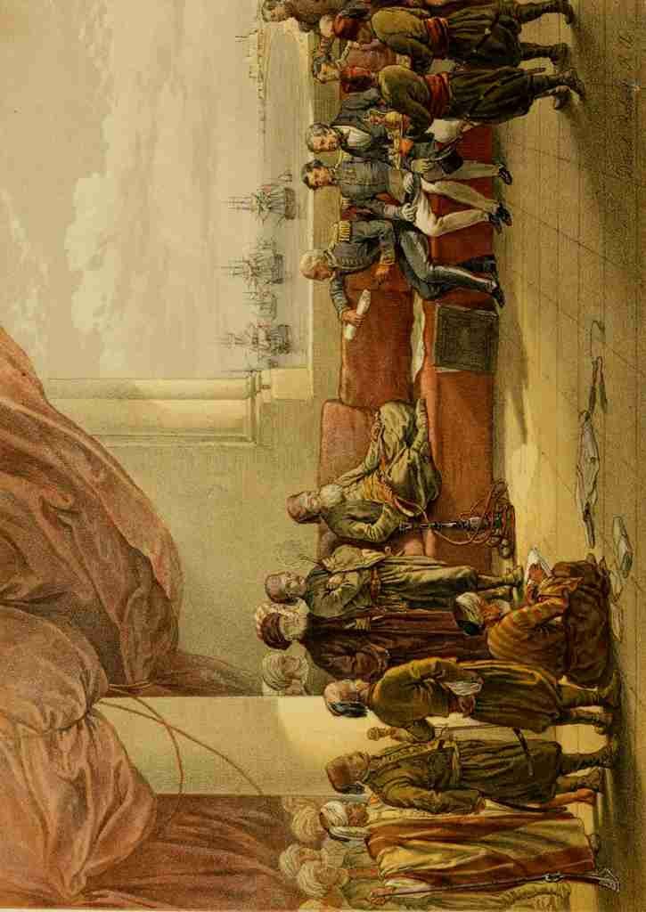 Roberts David 1796 1864 The Holy Land 1855 Interview with Mehemet at his palace in Alexandria A4 Photo Print