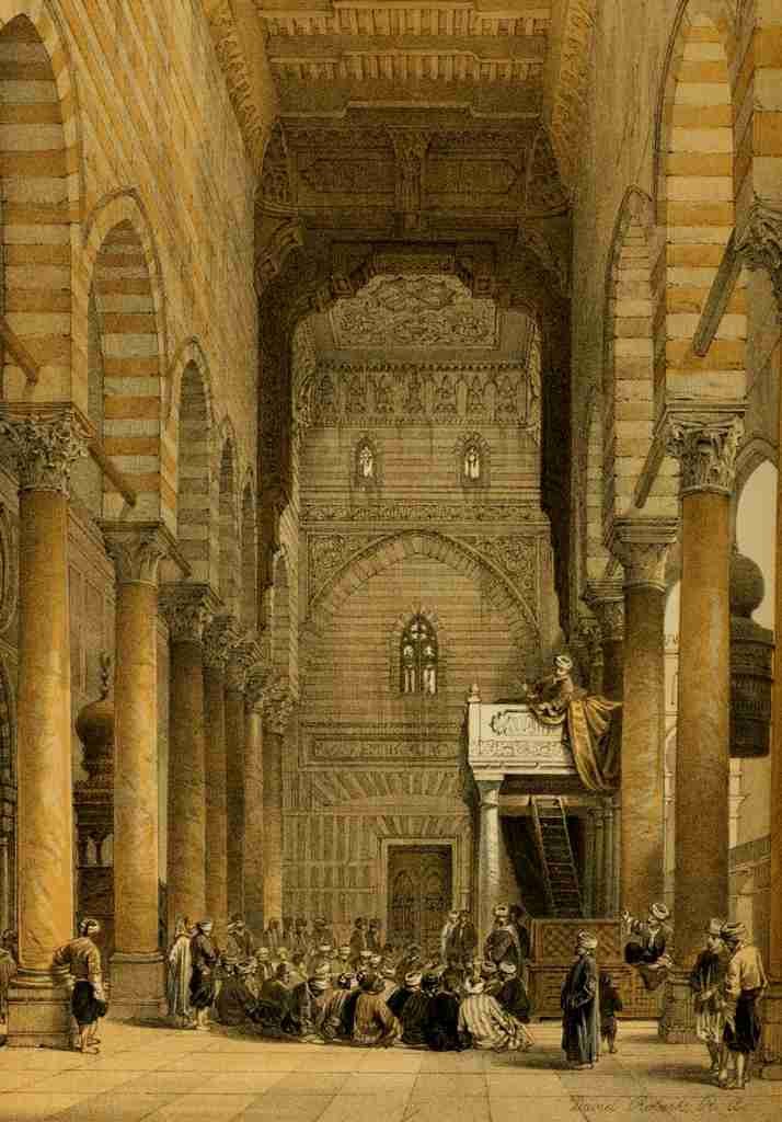 Roberts David 1796 1864 The Holy Land 1855 Mosque of the Metwalis Interior A4 Photo Print