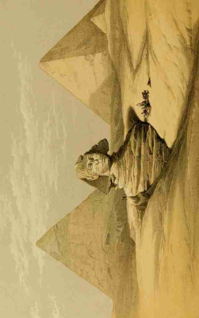 Roberts David 1796 1864 The Holy Land 1855 The Great Sphinx & Pyramids of Gizeh A4 Photo Print