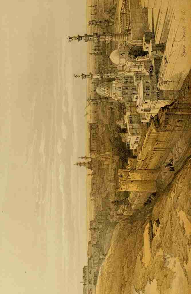 Roberts David 1796 1864 The Holy Land 1855 View of Cairo from the west A4 Photo Print
