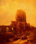 Roberts David Moorish Tower On The Bridge At Cordiva A4 Photo Print