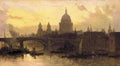 Roberts David St Pauls From The Thames Looking West A4 Photo Print