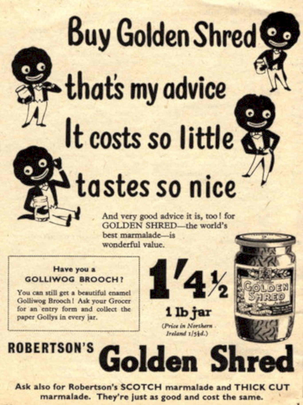 Robertson Golden Shred 1950s Vintage Retro Advert Poster