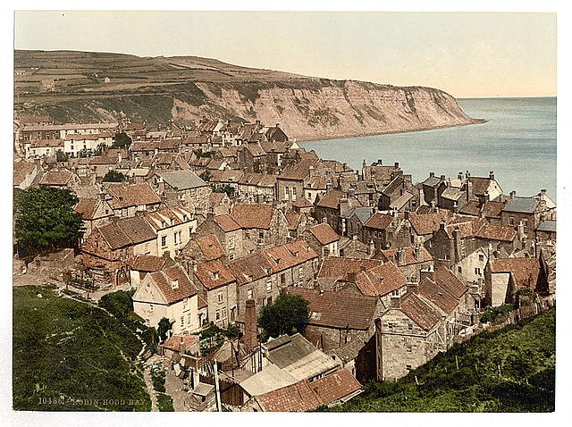 Robin Hood Bay Channel Islands Vintage A4 Photo Print
