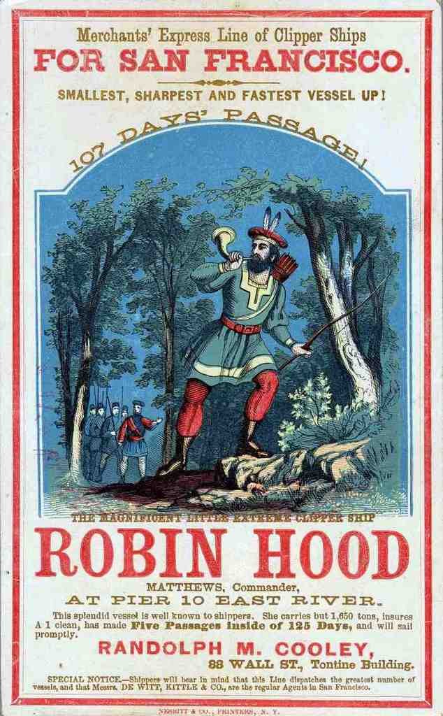 Robin Hood Clipper Advert Vintage A4 Photo Print