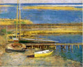 Robinson Theodore Boats At Landing A4 Photo Print