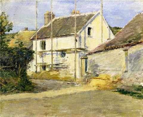 Robinson Theodore House With Scaffolding A4 Photo Print