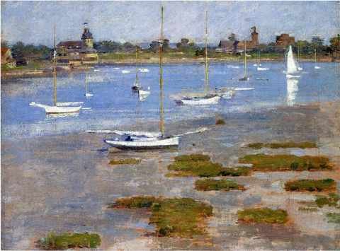 Robinson Theodore Low Tide The Riverside Yacht Club A4 Photo Print