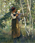 Robinson Theodore Mother And Child By The Hearth A4 Photo Print