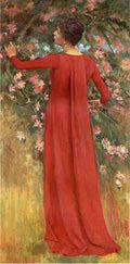 Robinson Theodore The Red Gown AkHis Favorite Model A4 Photo Print