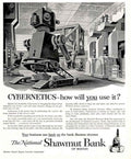 Robot Arm Factory 1950s Vintage Retro Advert Poster