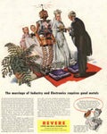 Robot Wedding Revere 1950s Vintage Retro Advert Poster