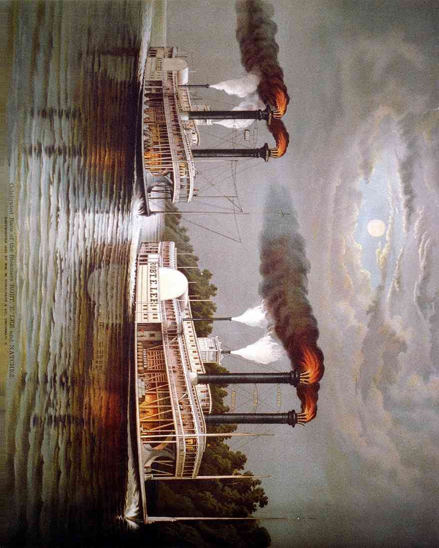 Robt E Lee Natchez Ship A4 Photo Print