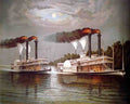 Robt E Lee Natchez Ship Vintage A4 Photo Print