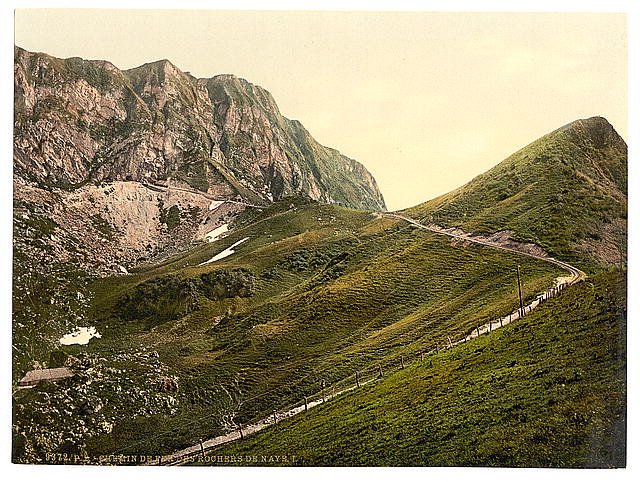 Rochers de Naye III Geneva Lake Vintage A4 Photo Print
