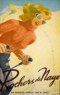 RochersDeNaye Vintage Advert A4 Photo Print