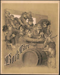 Rock Beer Goat 2 Vintage Retro Advert Poster