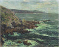 Rock Cliffs By The Sea In Britain 1906 A4 Photo Print