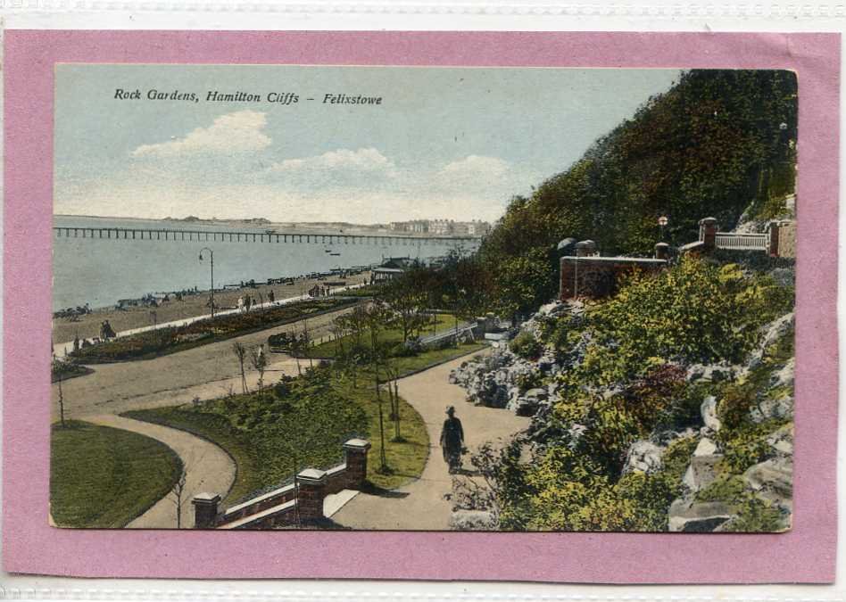 Rock Gardens Hamilton Cliffs Felixstowe Suffolk Vintage A4 Photo Print