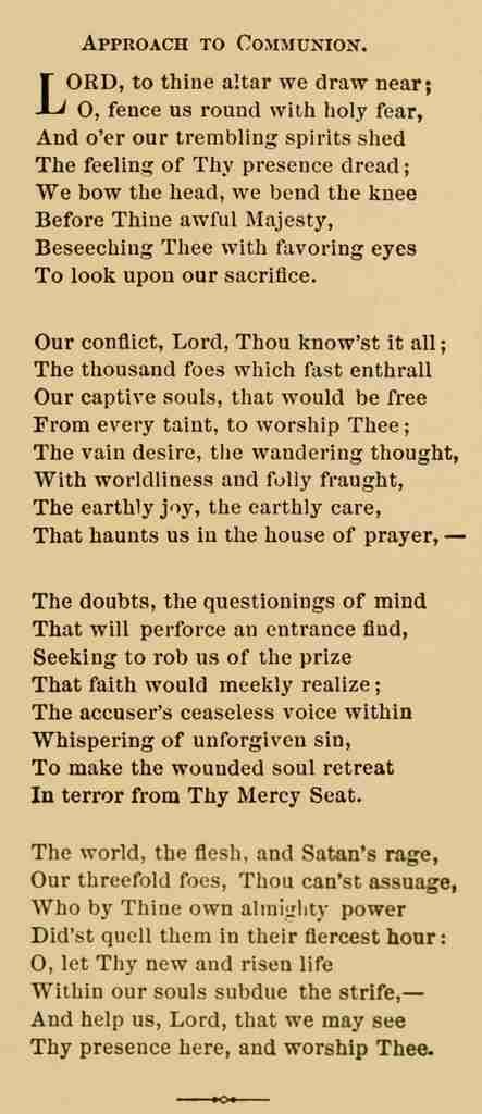 Rock of Ages Poetry 1870 Approach to Communion A4 Photo Print