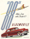 Rocket 88 Oldsmobile 1950s Vintage Retro Advert Poster