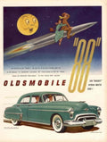 Rocket Hydramatic Car 1950s Vintage Retro Advert Poster