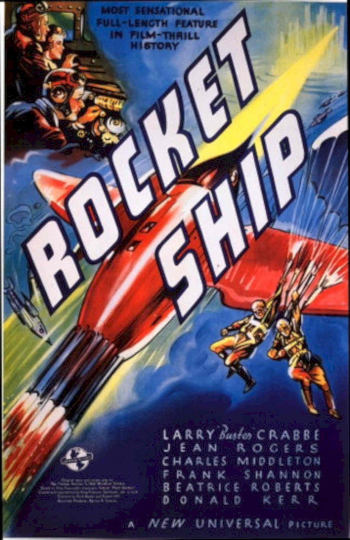 Rocket Ship Launch 1930s Vintage Retro Advert Poster