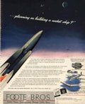 Rocket Ship Transmission 1950s Vintage Retro Advert Poster