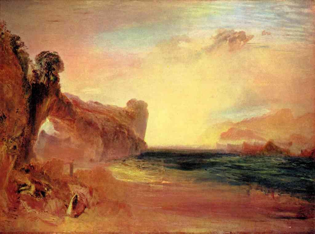 Rocky Bay With Figures Joseph Mallord Turner A4 Photo Print