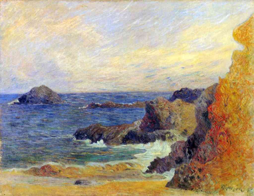 Rocky Coast Gauguin A4 Photo Print