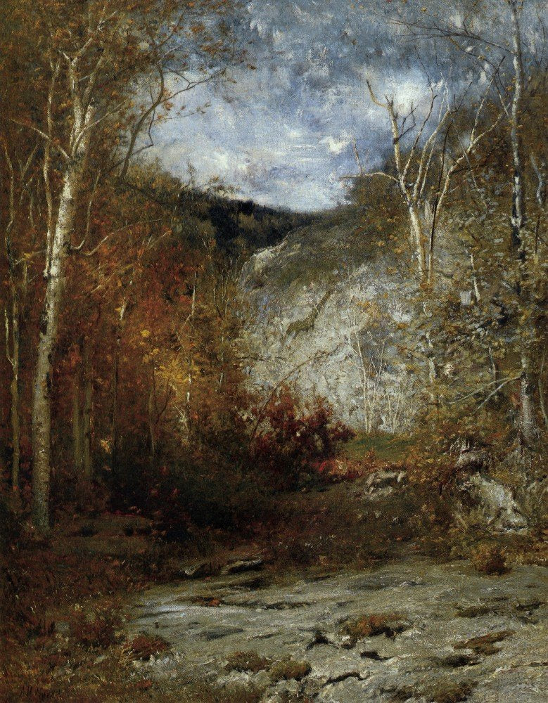 Rocky Ledge Adirondacks 1884 Art A4 Photo Print