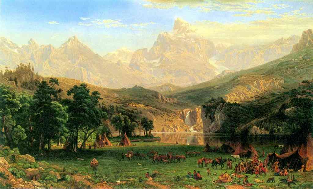 Rocky Montains At Lander S Peak Bierstadt A4 Photo Print