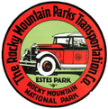 Rocky Mountain Luggage Label Vintage A4 Photo Print