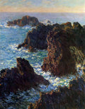 Rocky Peaks At The Belle Ile Monet A4 Photo Print