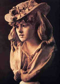 Rodin Auguste Young Girl With Roses On Her Hat A4 Photo Print