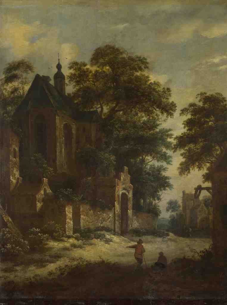 Roelof van Vries A View of a Village A4 Photo Print