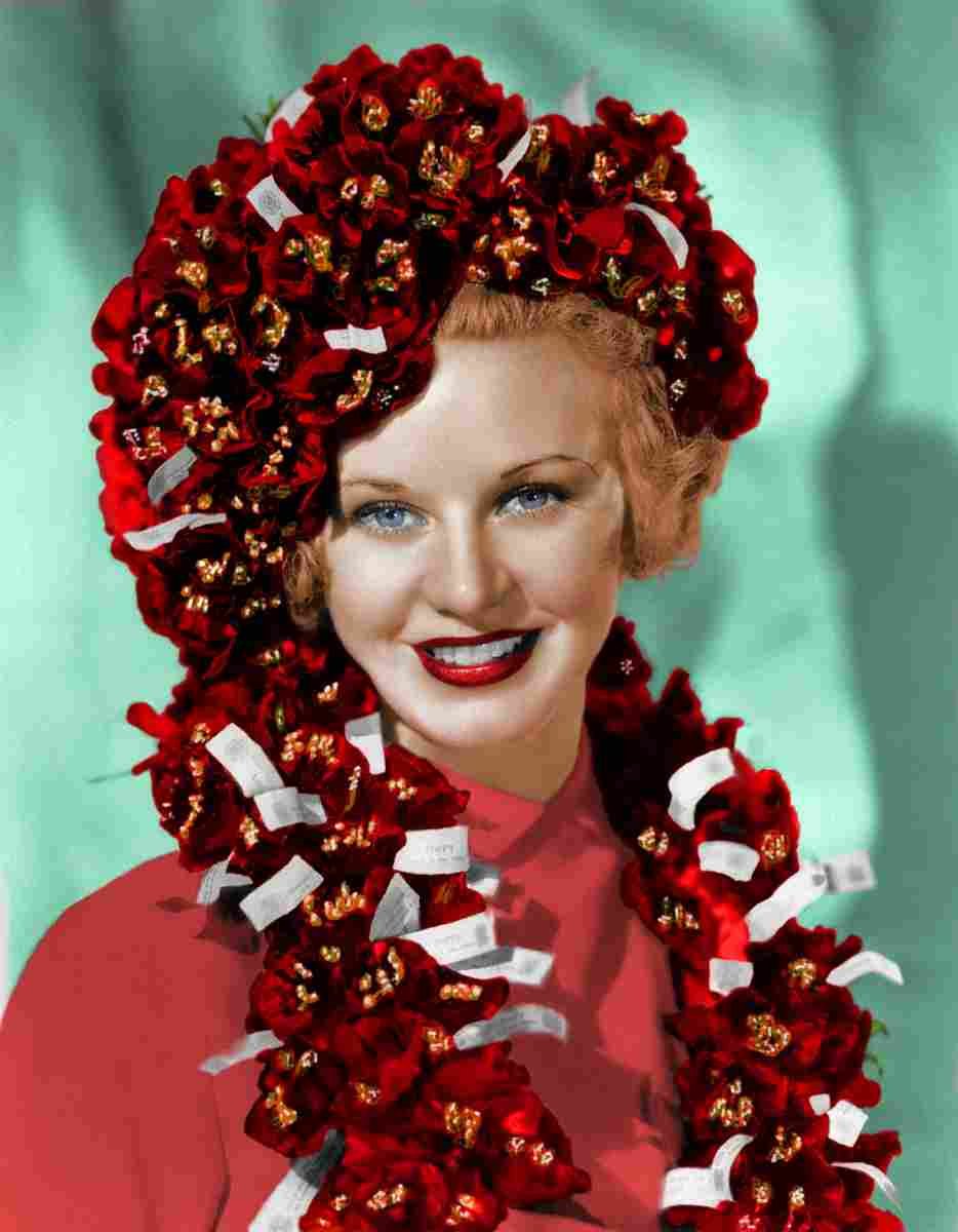 Rogers Ginger 3C film star poster A4 Photo Print