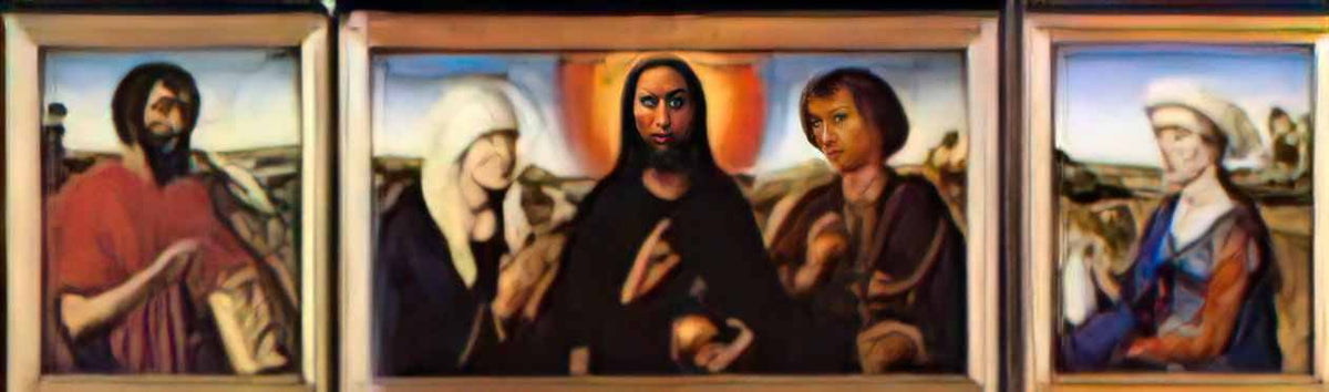 Rogier van der Weyden braque family triptych 1450(1) Art A4 Photo Print