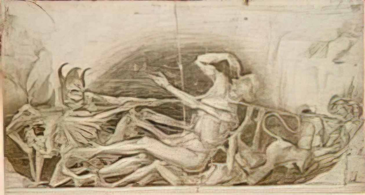Rogier van der Weyden demons tortures a sinner Art A4 Photo Print