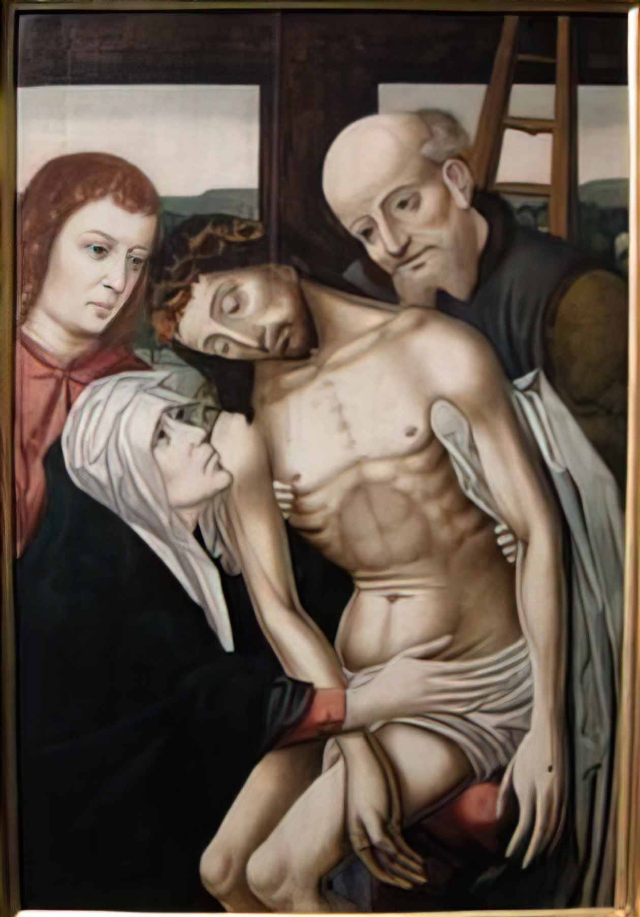 Rogier van der Weyden lamentation Art A4 Photo Print